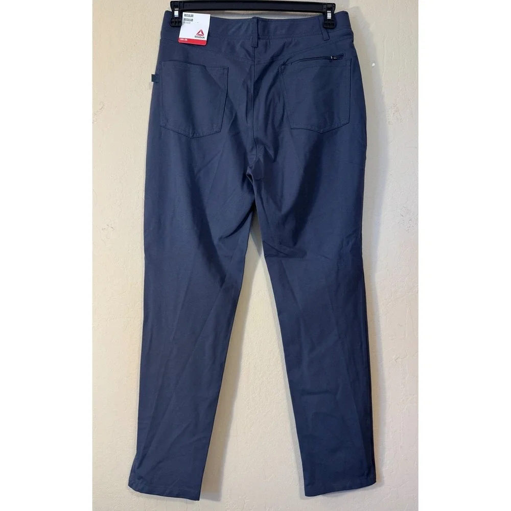 Reebok Pants Men 32x30 Gray‎ Performance Commuter 6-pocket Activewear NEW